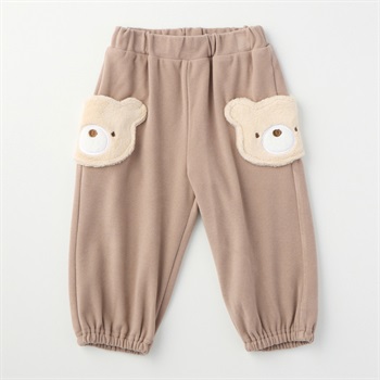 doudou bear もちもちくまポケット スエットパンツ ベビー(モカ-80cm)