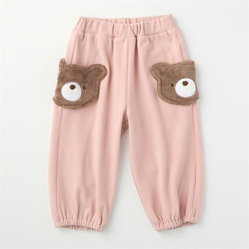 doudou bear もちもちくまポケット スエットパンツ ベビー(ピンク-80cm)