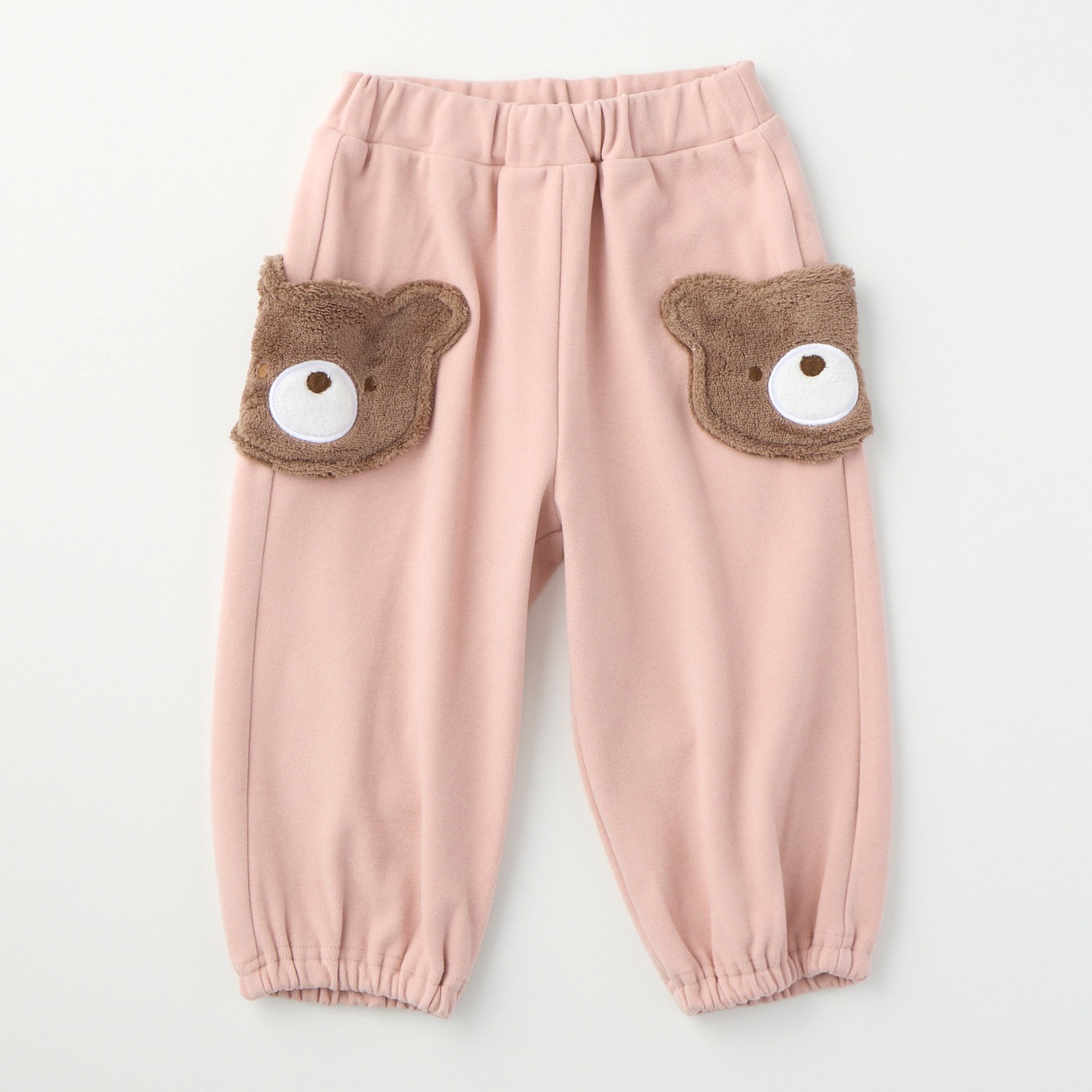 doudou bear もちもちくまポケット スエットパンツ ベビー(ピンク-80cm)