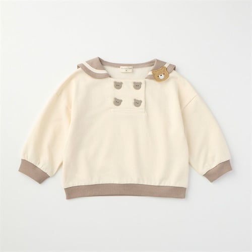 doudou bear セーラー衿 裏毛トレーナー ベビー