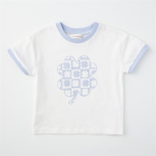 リーフ柄 天竺 半袖Tシャツ ベビー