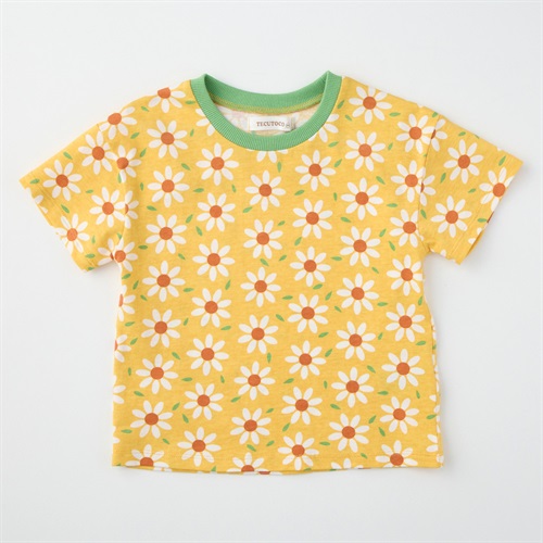 マーガレット柄 天竺 半袖Tシャツ ベビー
