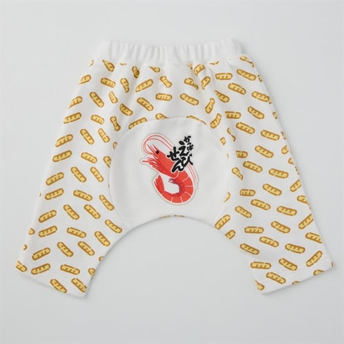 かっぱえびせん 裏毛 おしりまちパンツ 7分丈 ベビー