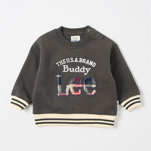 Buddy Lee ロゴアップリケ 裏起毛トレーナー ベビー