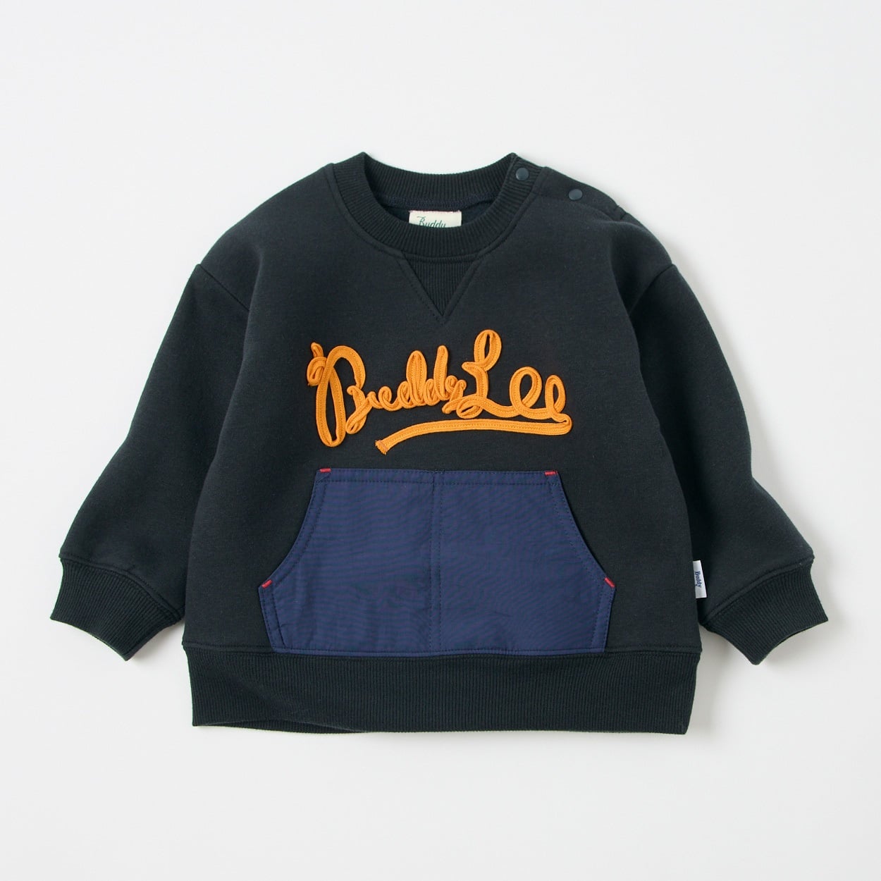 Buddy Lee コード刺繍裏起毛トレーナー ベビー(ネイビー-110cm)