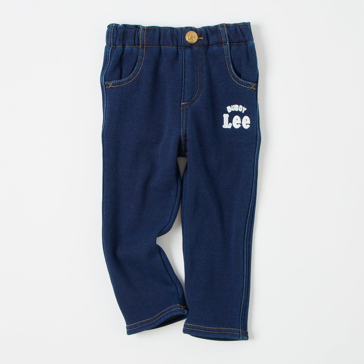 Buddy Lee インディゴ 裏シャギーロングパンツ ベビー(ネイビー-100cm)