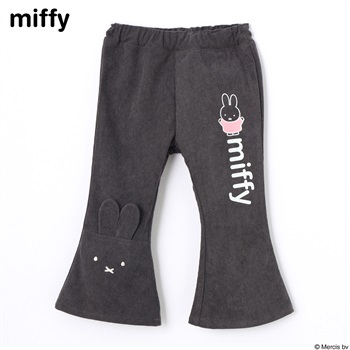 ミッフィー コーデュロイ フレアパンツ ベビー(チャコールグレー-80cm)