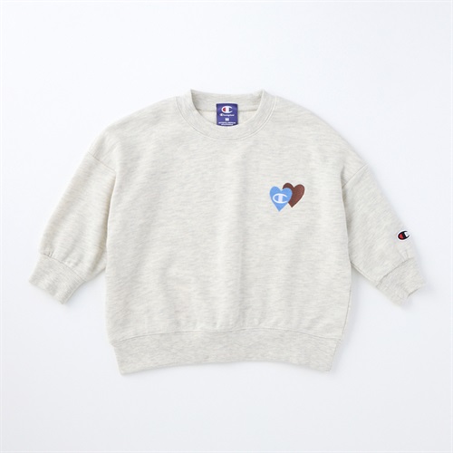 Champion チャンピオン ハート柄ロゴ刺しゅう 裏毛トレーナー ベビー