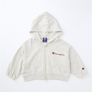 Champion チャンピオン 裏毛 ジップパーカー ベビー(オートミール-80cm)