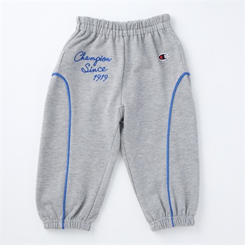 Champion チャンピオン パイピング 裏毛スエットパンツ ベビー(杢グレー-80cm)