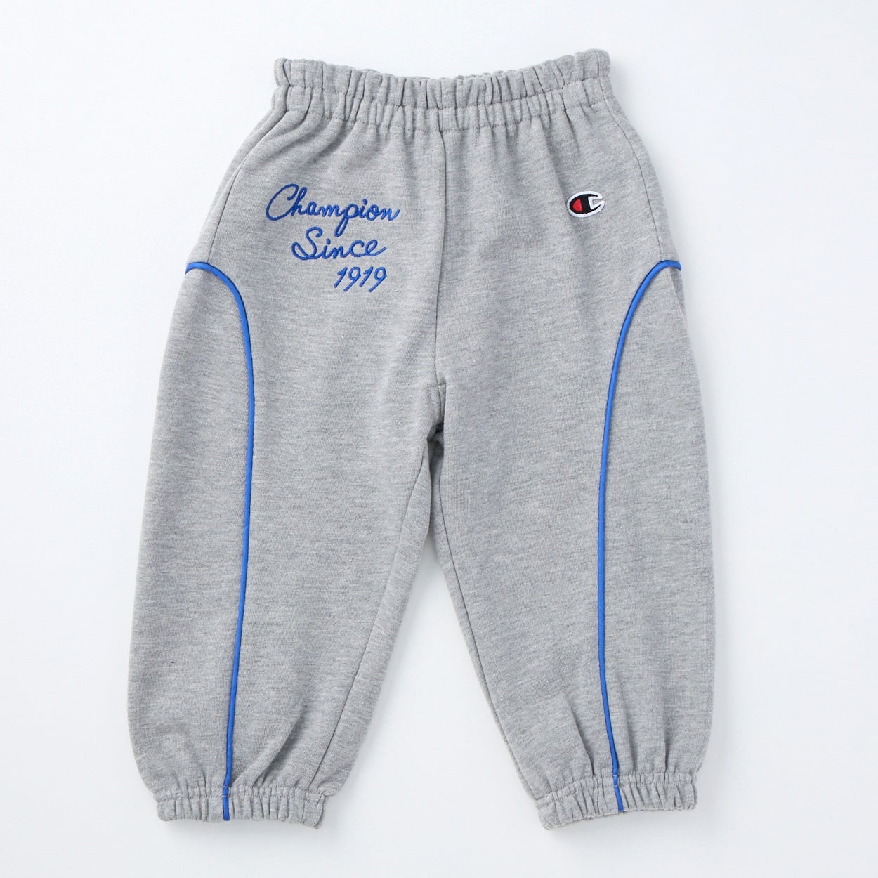 Champion チャンピオン パイピング 裏毛スエットパンツ ベビー(杢グレー-100cm)