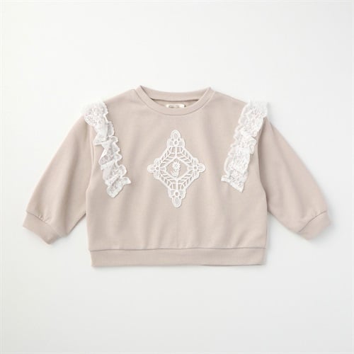 Katie Closet 肩レース 裏毛トレーナー ベビー