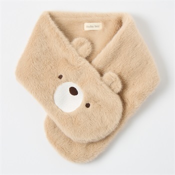 doudou bear くまモチーフ ティペット マフラー ベビー(ベージュ)