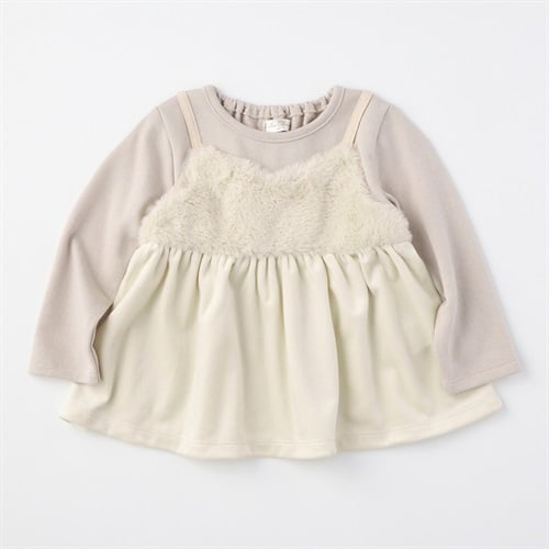 Katie Closet ファーキャミフェイク 裏毛 長袖プルオーバー ベビー