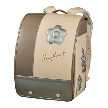 【早期特典中】MARY QUANT マリークワント デイジーストライプ ランドセル ランドセルフェス(グレージュ)