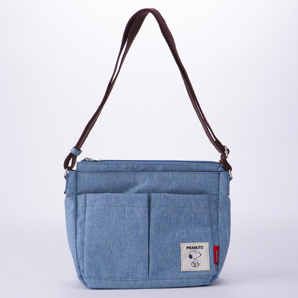 スヌーピー SNOOPY ポリエステルキャンバス素材 ショルダーバッグ
