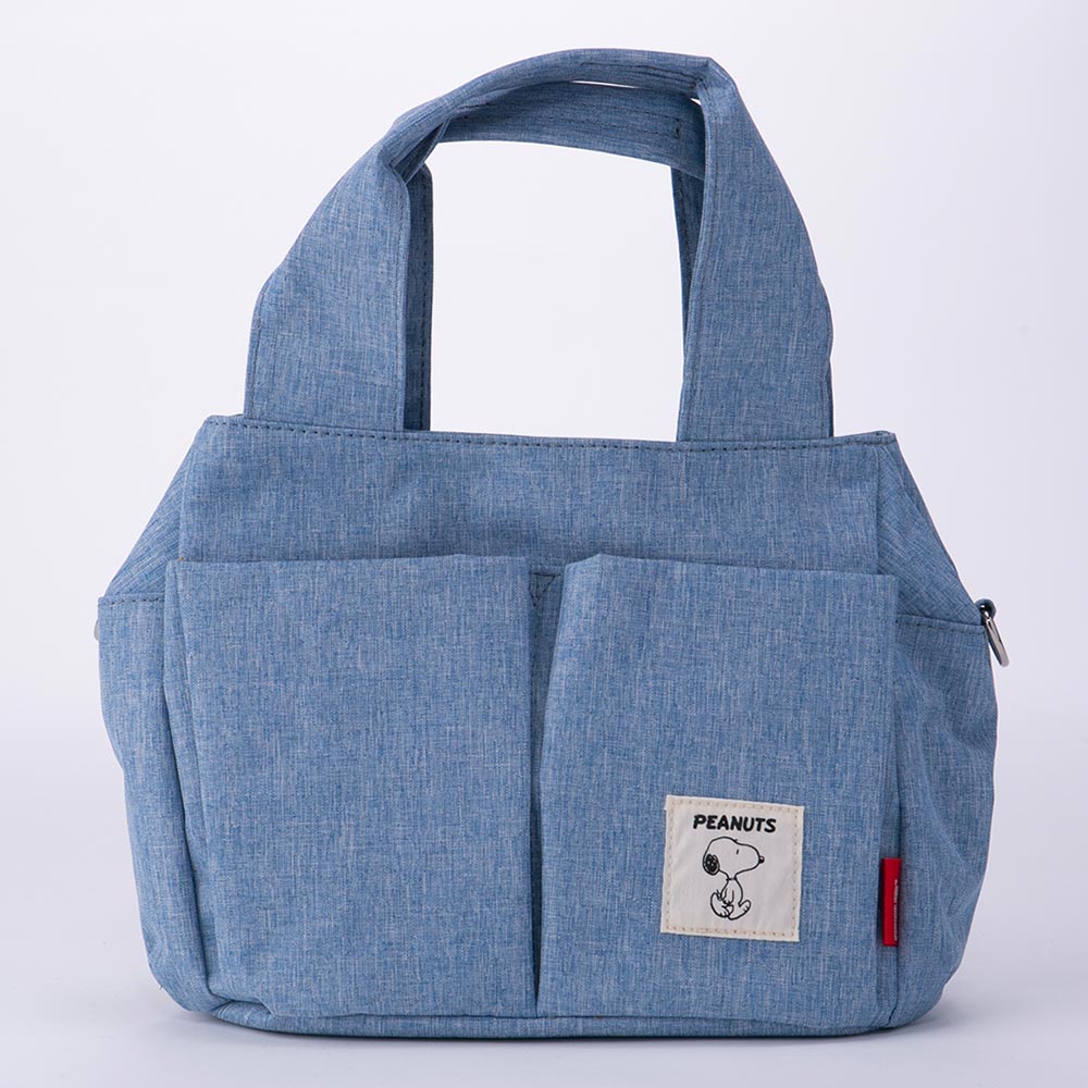 スヌーピー SNOOPY ポリエステルキャンバス素材 クリ手提げ