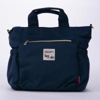 スヌーピー SNOOPY ツイル素材 撥水 手提げ＆ショルダー 2WAYバッグ M
