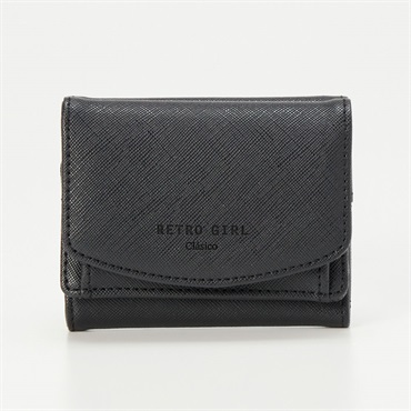 RETORO GIRL(レトロガール) クラシコ 三つ折り札入 サフィアーノ型押し