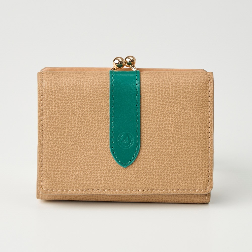 AROMA イタリアンレザー スクエアエンボス 3オリサツイレ レディス