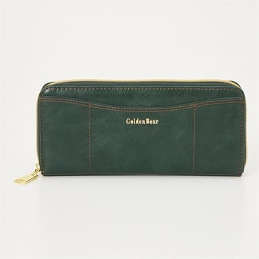 Golden Bear(ゴールデンベア) ラウンドファスナー長財布 レディス(コイミドリ-フリー)