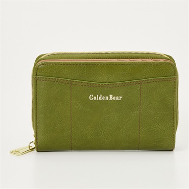 Golden Bear(ゴールデンベア) ラウンドファスナー折り財布 レディス(ミドリ-フリー)