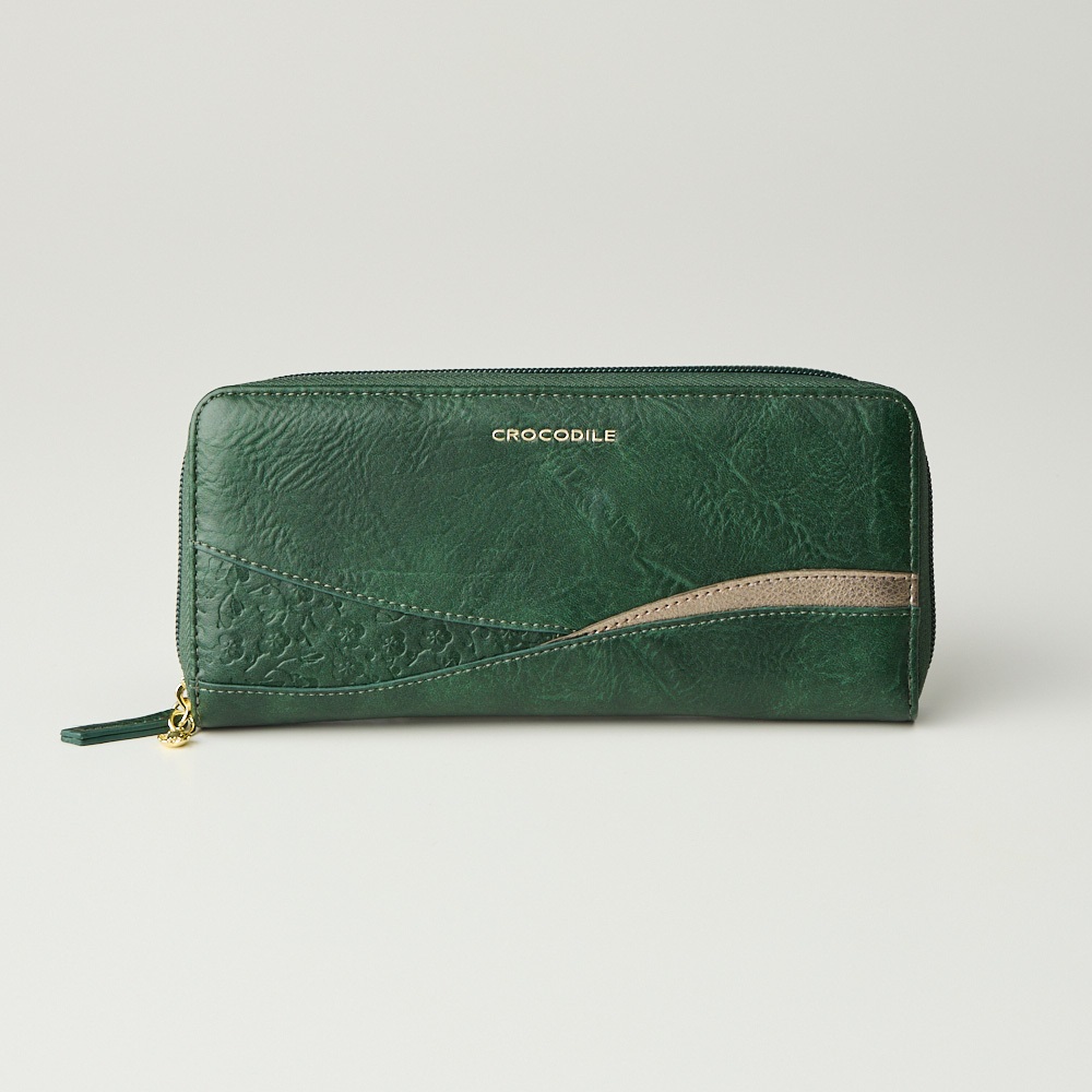 CROCODILE(クロコダイル) ラウンドファスナー長財布 レディス