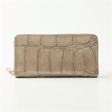 ロゴ入りブラウン長財布 ジェイアンドエムデヴィッドソン J&M DAVIDSON 長財布 ブラウン