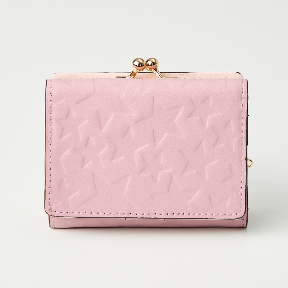 AROMA イタリアンレザースター ミニ3つ折りがま口タイプ札入れ