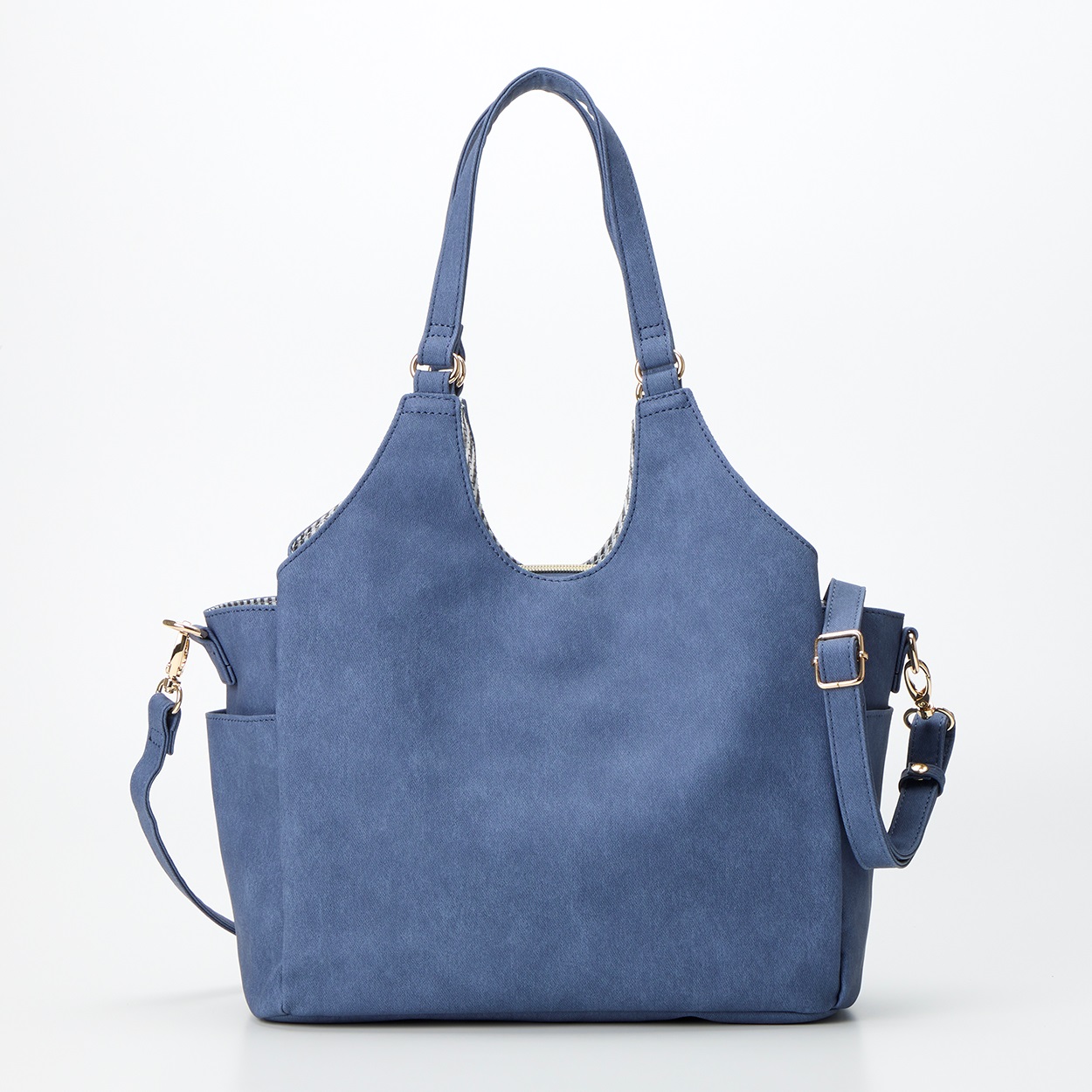 デニム風合皮ヨコファスナークリテトート | イオンスタイル