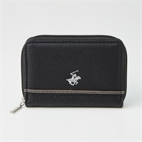 BEVERLY HILLS POLO CLUB(ビバリーヒルズ ポロクラブ) ラウンドファスナー小銭入れ(クロ-フリー)