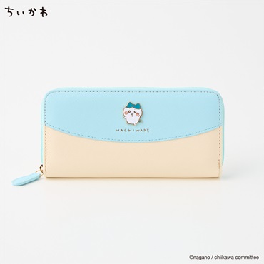 ちいかわラウンド長財布(ウスアオ-フリー)