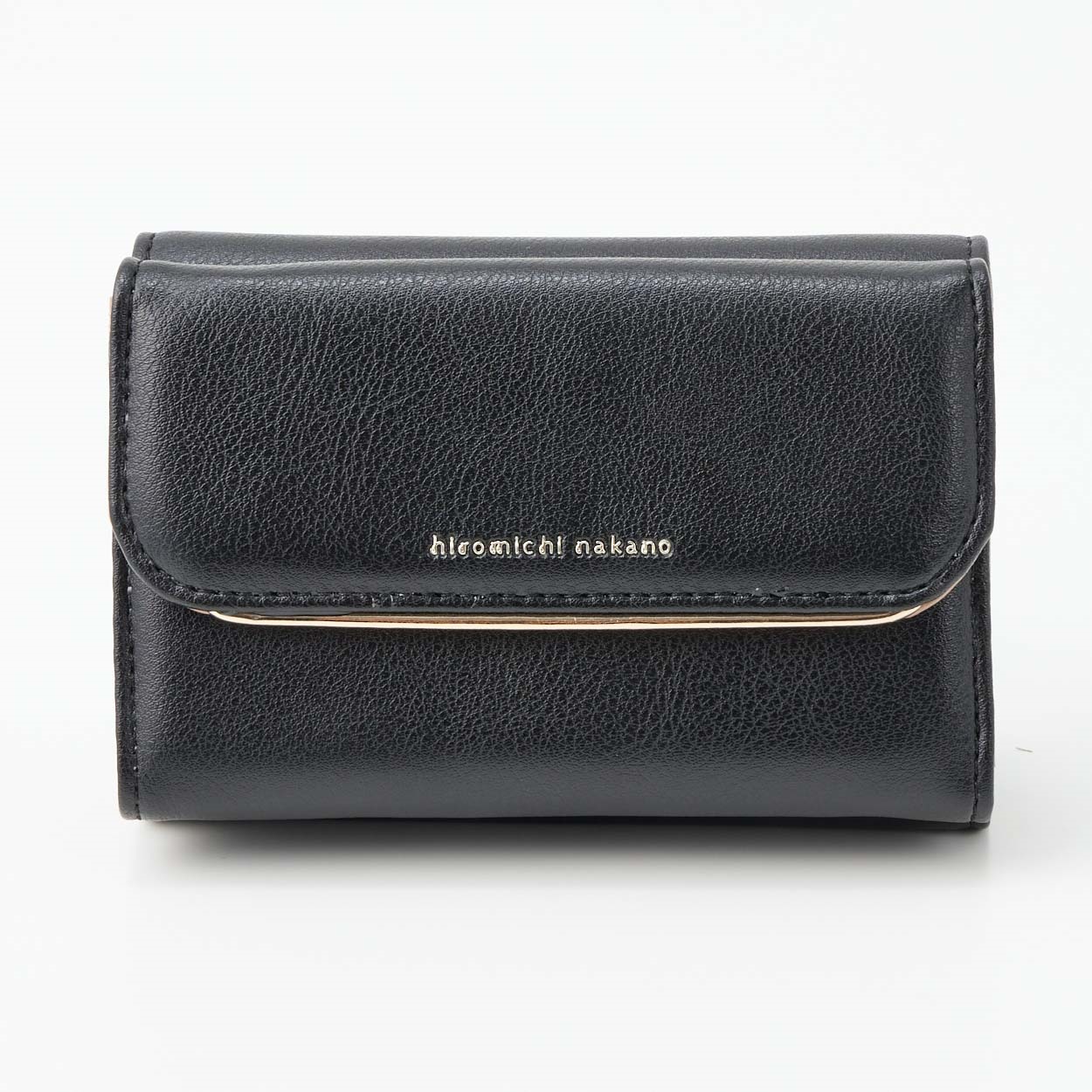 hiromichi nakano(ヒロミチナカノ) ゴールドライン 三つ折り財布