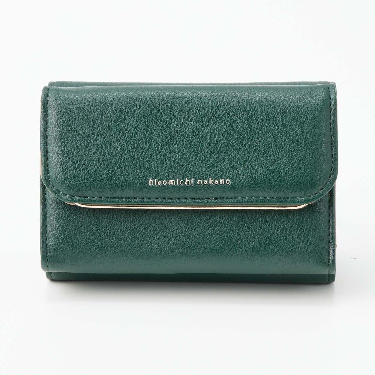 hiromichi nakano(ヒロミチナカノ) ゴールドライン 三つ折り財布