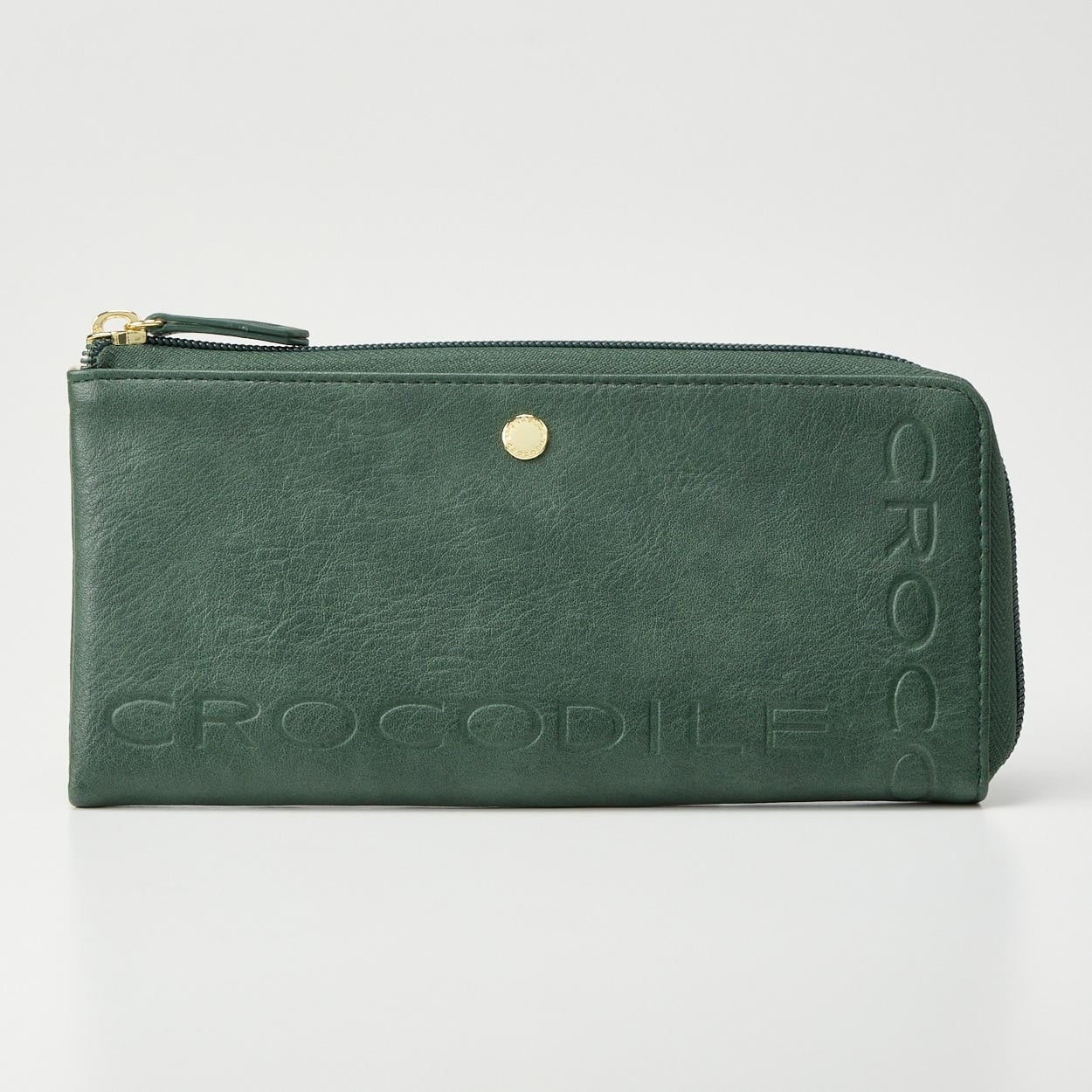 専用品 CROCODILE(クロコダイル) ロゴ ライン Lファスナー束入れ | イオン