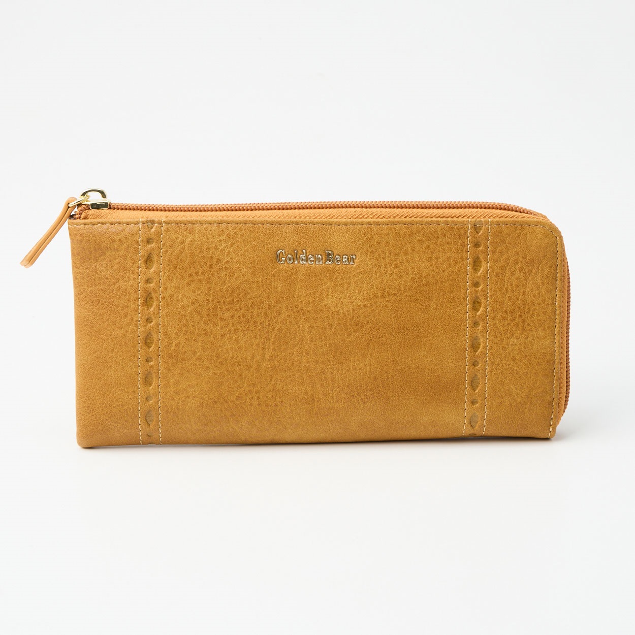 Golden Bear(ゴールデンベア) ライン型押し Lファスナー束入れ