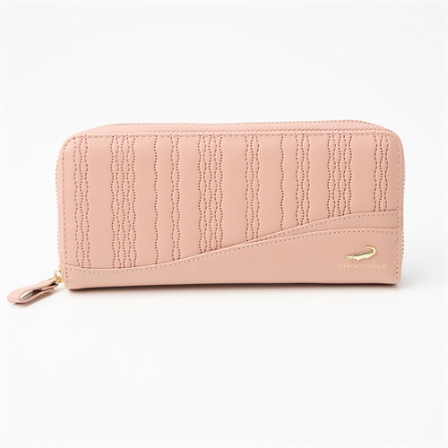 CROCODILE(クロコダイル) 立涌型押し ラウンドファスナー束入れ