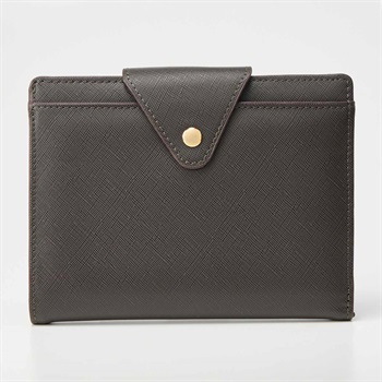 角シボお薬手帳入れ財布 レディス(クロ-フリー)