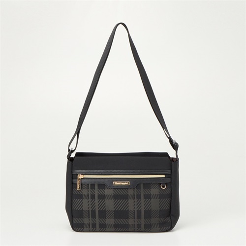 Hush Puppies(ハッシュパピー) チェックプリント横型ショルダー(クロ-フリー)