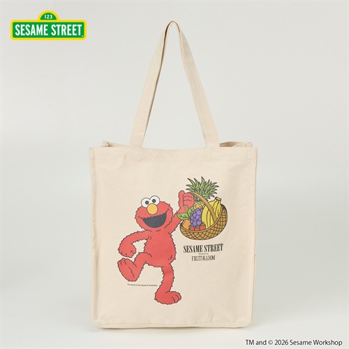 FRUIT OF THE LOOM×セサミエルモプリントトート