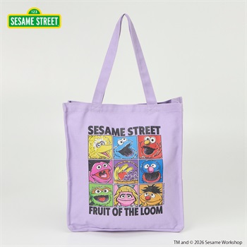 FRUIT OF THE LOOM×セサミエルモプリントトート(ムラサキ-フリー)
