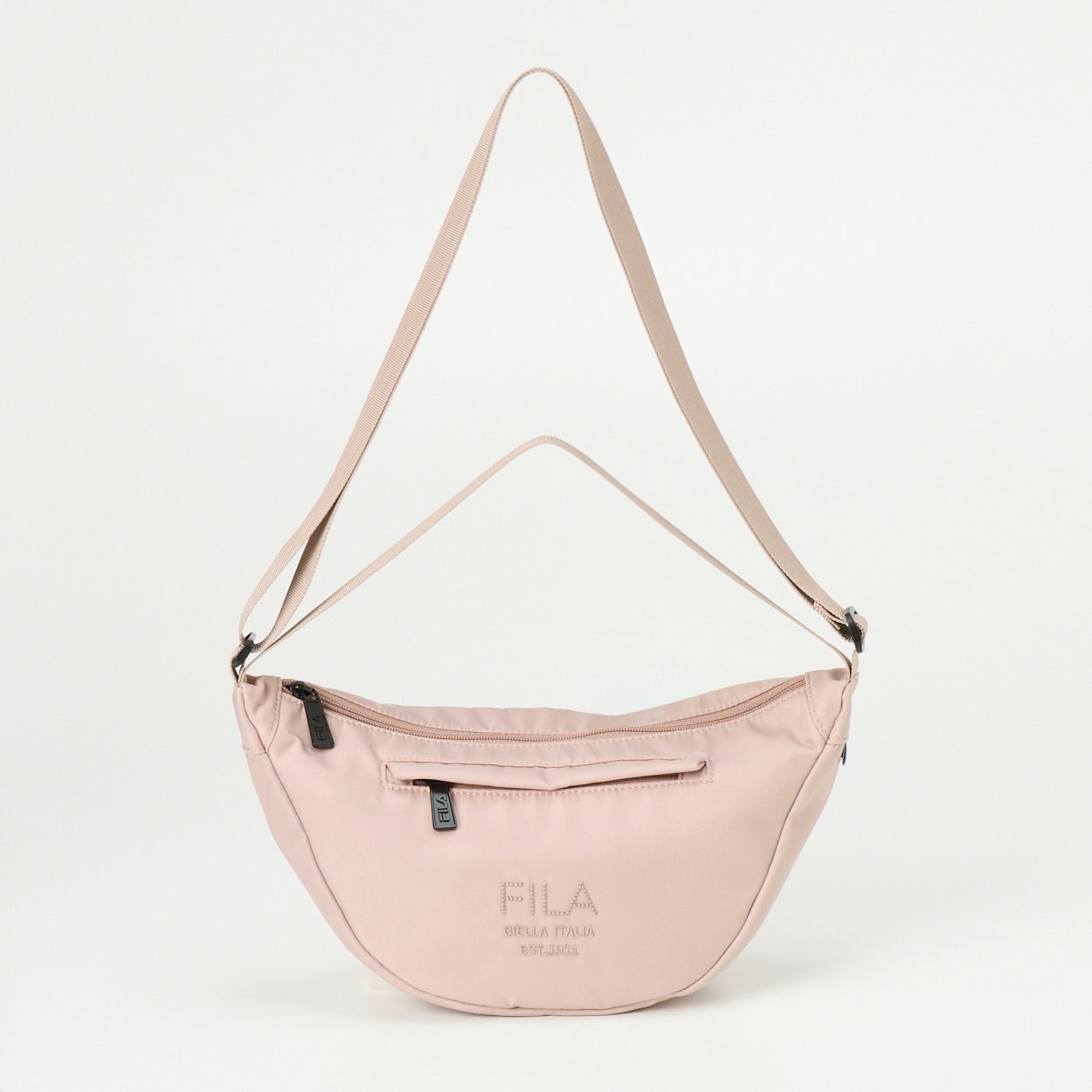 FILA(フィラ) ムーンショルダーバッグ 2WAYドット刺繍(ウスアカ-フリー)