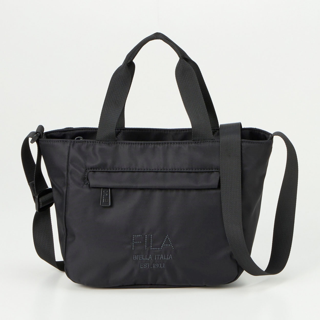 FILA(フィラ) 舟型ショルダーバッグ 2WAYドット刺繍(クロ-フリー)