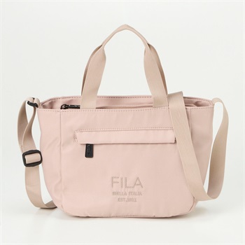 FILA(フィラ) 舟型ショルダーバッグ 2WAYドット刺繍(ウスアカ-フリー)