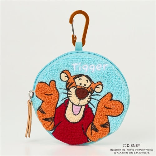 DISNEY Pooh ティガー さがら刺繍丸コインケース