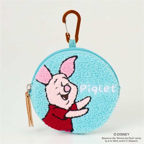 DISNEY Pooh ピグレット さがら刺繍丸コインケース
