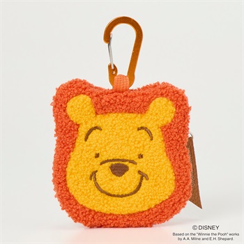 DISNEY Pooh くまのプーさん さがら刺繍ダイカットコインケース(キイロ-フリー)