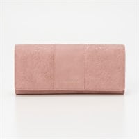 CROCODILE(クロコダイル) 開運花柄型押し カブセ長財布 レディス