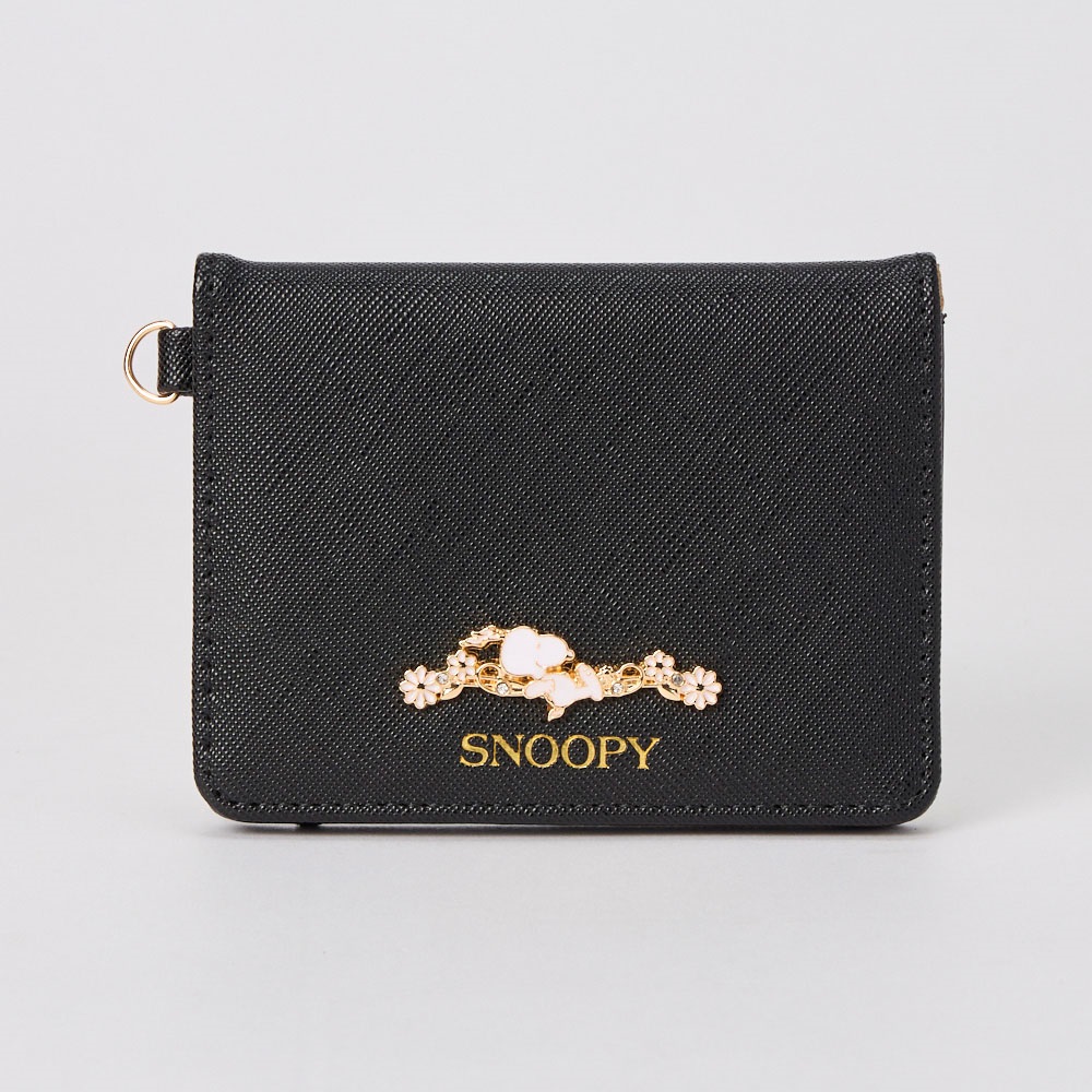 スヌーピーブローチ付二面パスケース レディス | イオンスタイル