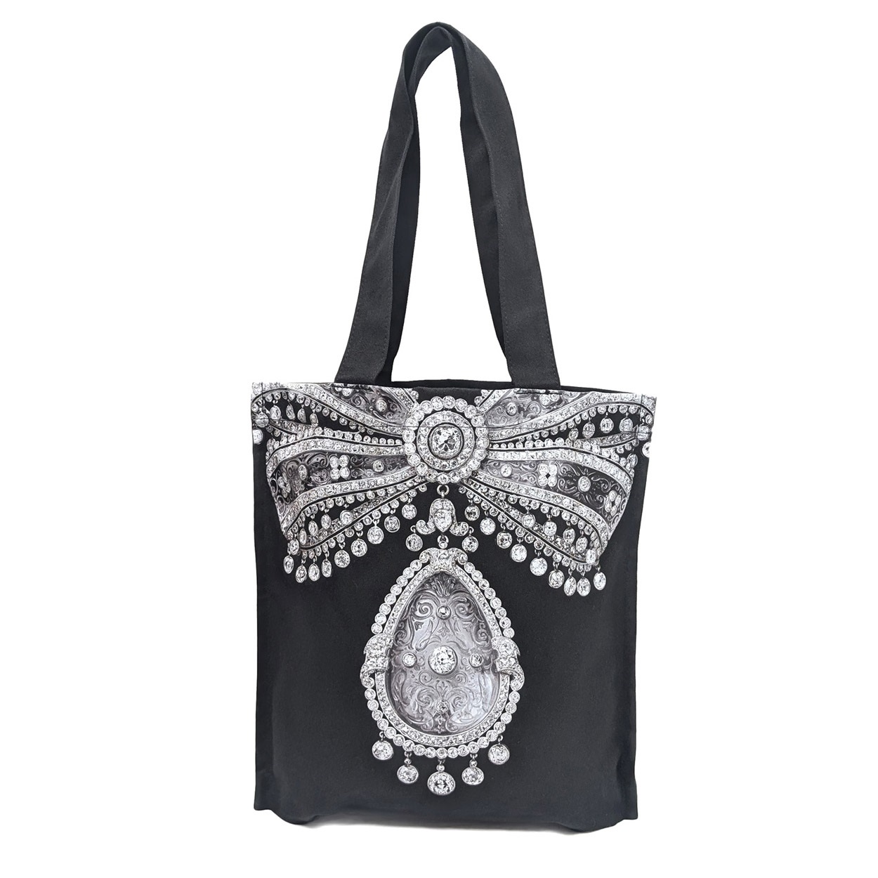 ★美品★カルティエ展限定★黒トートバッグ CARTIER(カルティエ) V&A カルティエ展 限定トートバッグ ストマッカー